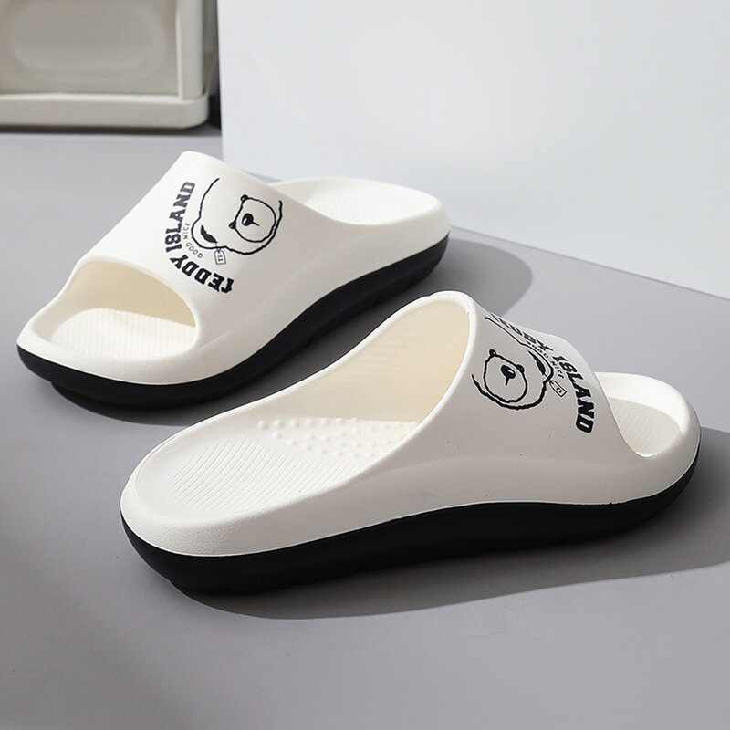 Women's Sandal Slippers New Summer Sneaker Slippers Men Thick Bottom Platform Slides Soft Eva Slippers Couples Casual Beach