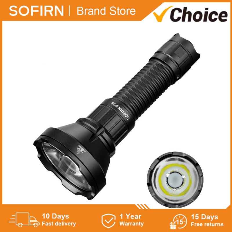 Sofirn sf26 sft40 6000k 2000lm Typ c wiederauf ladbare tragbare leistungs starke Taschenlampe Camping LED Licht edc taktische Taschenlampe