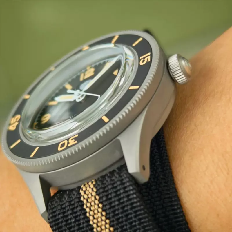 Watchfres jam tangan WD50F 50-fathans safir kristal 300M tahan jam tangan C3 bercahaya NH35 jam tangan mekanis otomatis 40mm 316L baja