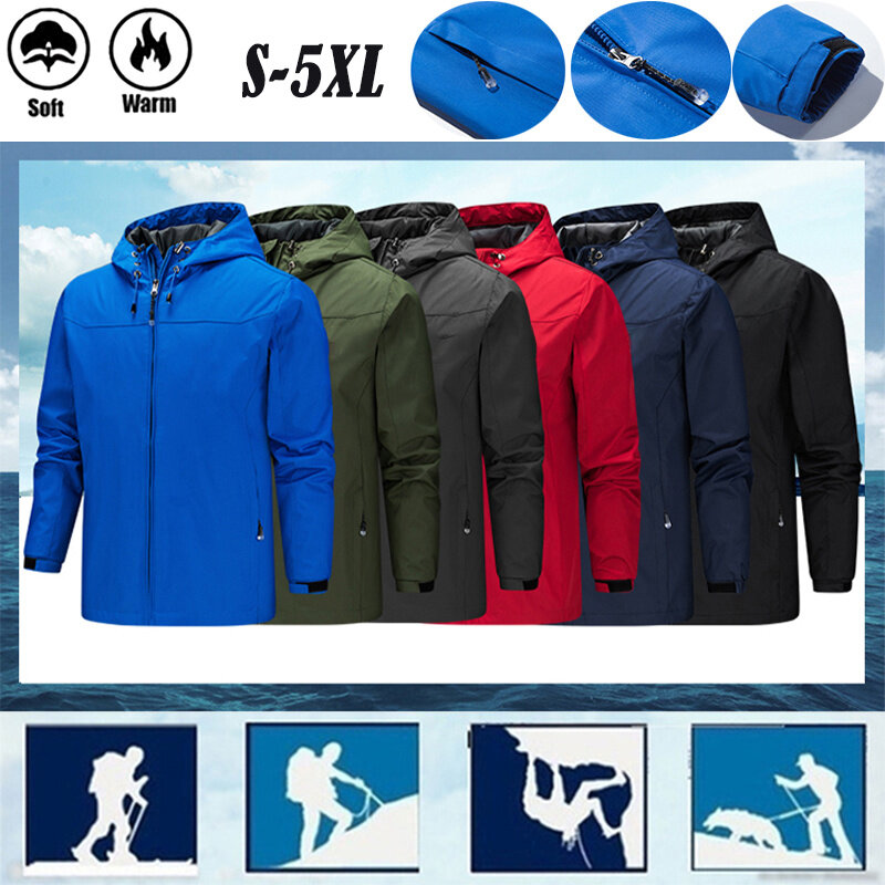 Własne Logo kurtki męskie markowe wiosenne jesienne wiatroszczelne ręcznie wykonany nadruk płaszcz z suwakiem jednolity kolor moda Casual Outdoor męska kurtka 5XL