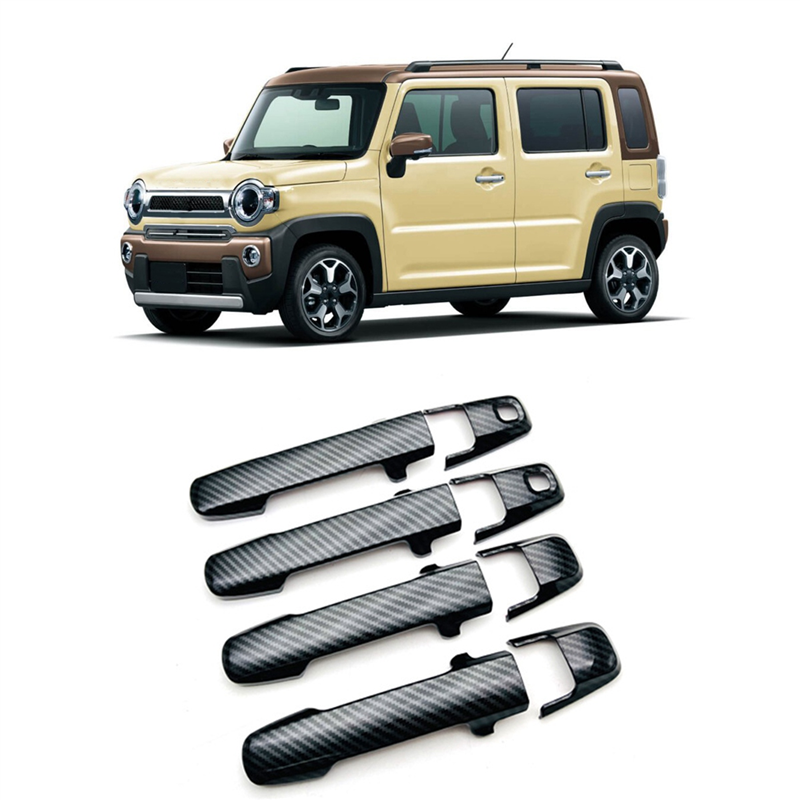 For Suzuki Wagon R 2022+ Carbon Fiber Car Exterior Door Handle Cover