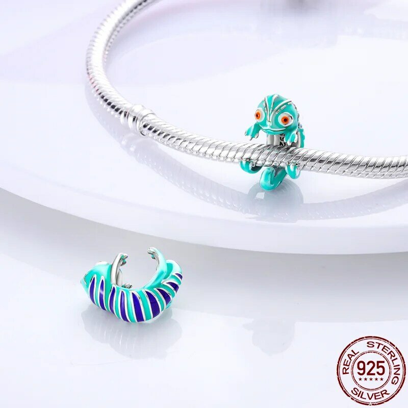 Nuovo 925 Sterling Silver Owl Heart Beads Charm Fit bracciali Pandora originali e creazione di gioielli fai da te da donna alla moda