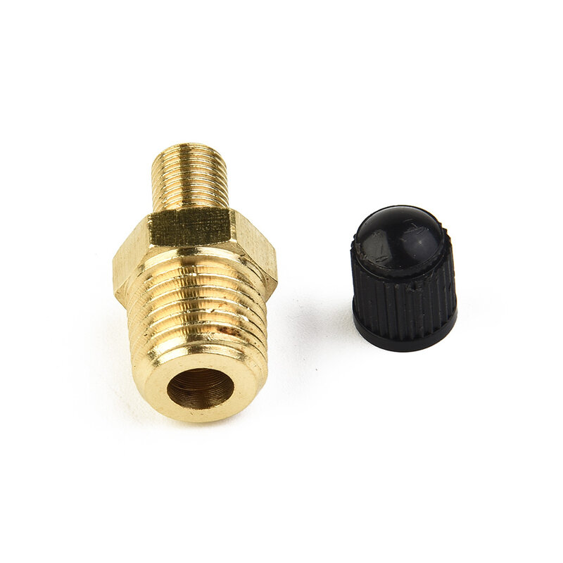 Parts New Air Tank Fill Valve 1/4 Inch 1 Pcs Accessories Black Plastic Cap Brass Replacement Solid Nickel Plated