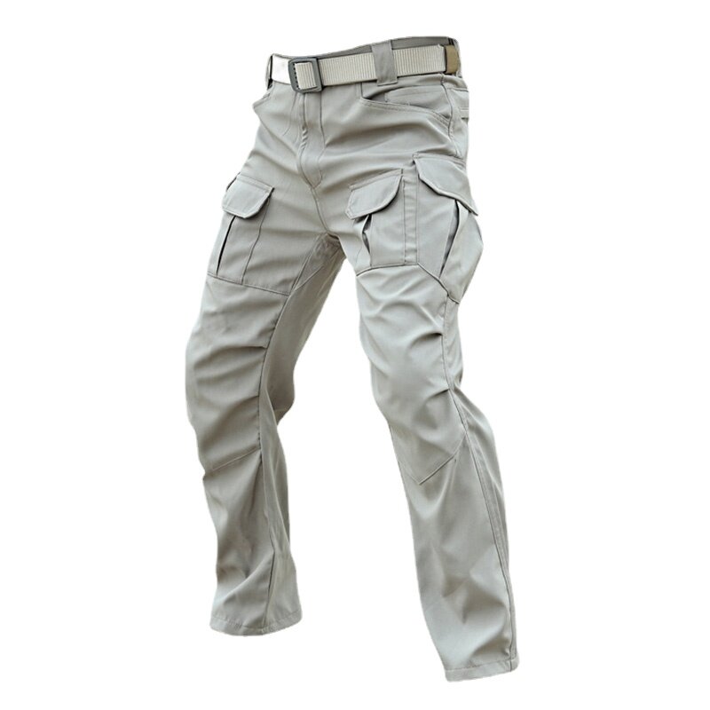 Брюки-карго мужские тактические, дышащие штаны с несколькими карманами, повседневные уличные, для походов, рыбалки, джоггеры, штаны для работы
