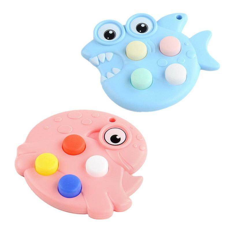Fingertip Press Button Toy Keychain, Handheld Game, Jogo de Puzzle Portátil, Alívio do Estresse, Presente Educativo para Crianças