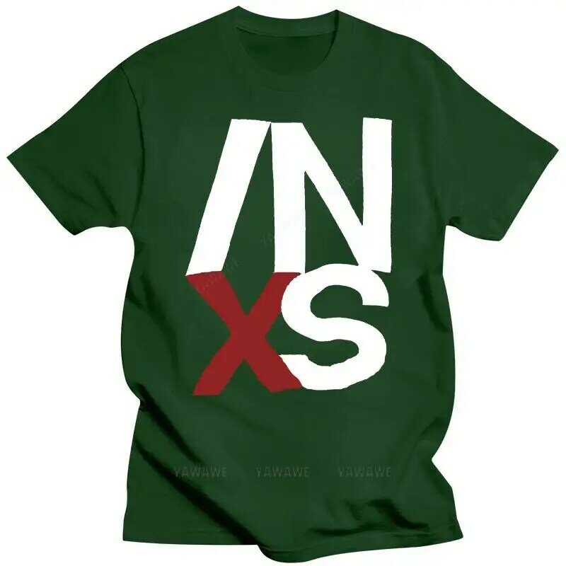 블랙 반팔 브랜드 탑 핫 빈티지 INXS 1990 투어 티셔츠, 패션 프린트 티셔츠, 남성 캐주얼 스타일 티셔츠, 신상 도착