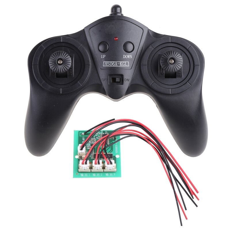 Transmisor radio 6 canales Receptor antiinterferencias Control remoto Piezas modificadas juguete