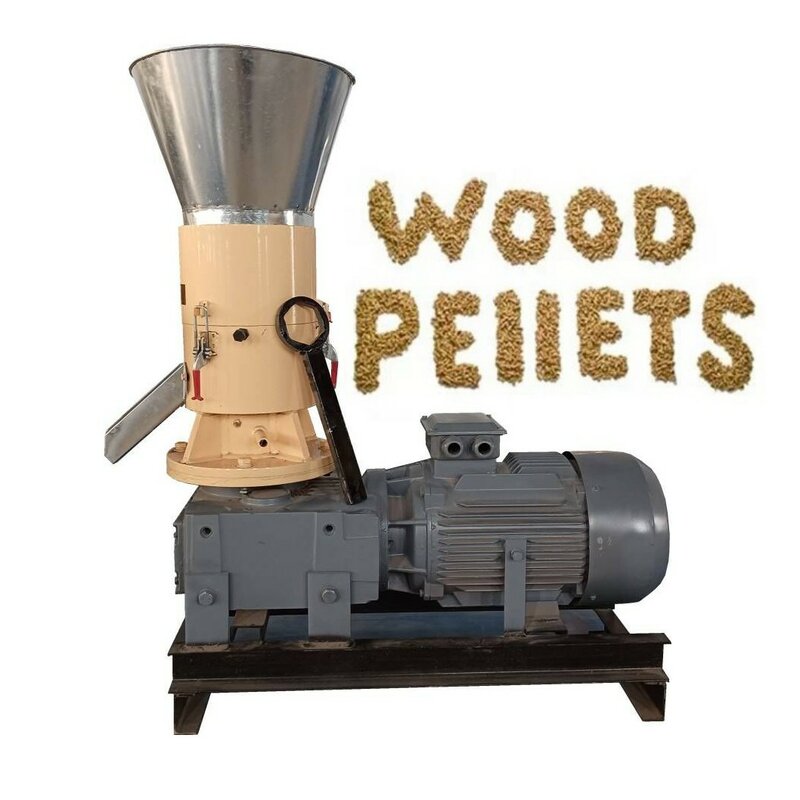 Machine de travail de calcul, culture à faible coût, petit moulin à granulés de bois bon marché, entraînement par moteur diesel, granulateur de sciure de bois
