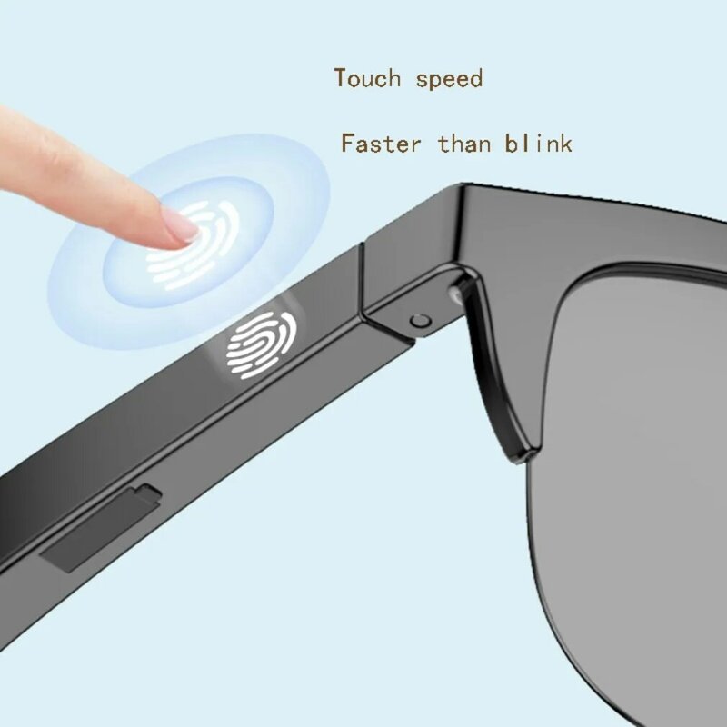 Smart Music Sunglasses Earphone Wireless Bluetooth-compatible 5.3 Headset Outdoor Sports Handsfree Calling Stereo Eyeglasses