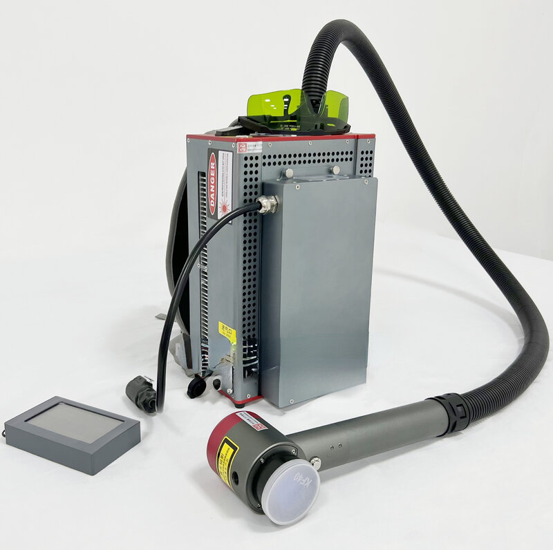 Mdoel-レーザー掃除機,バックパックのさびを除去するための金属オイルと集塵機,100W,新品