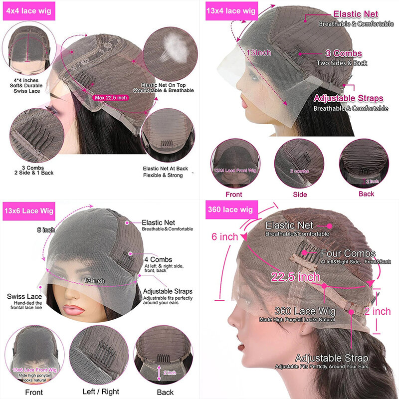 Bling Haar 13x6 Spitze Frontal Perücke 100% Echthaar Perücken für Frauen zum Verkauf Clearance natürliche Farbe Spitze Front Echthaar Perücken