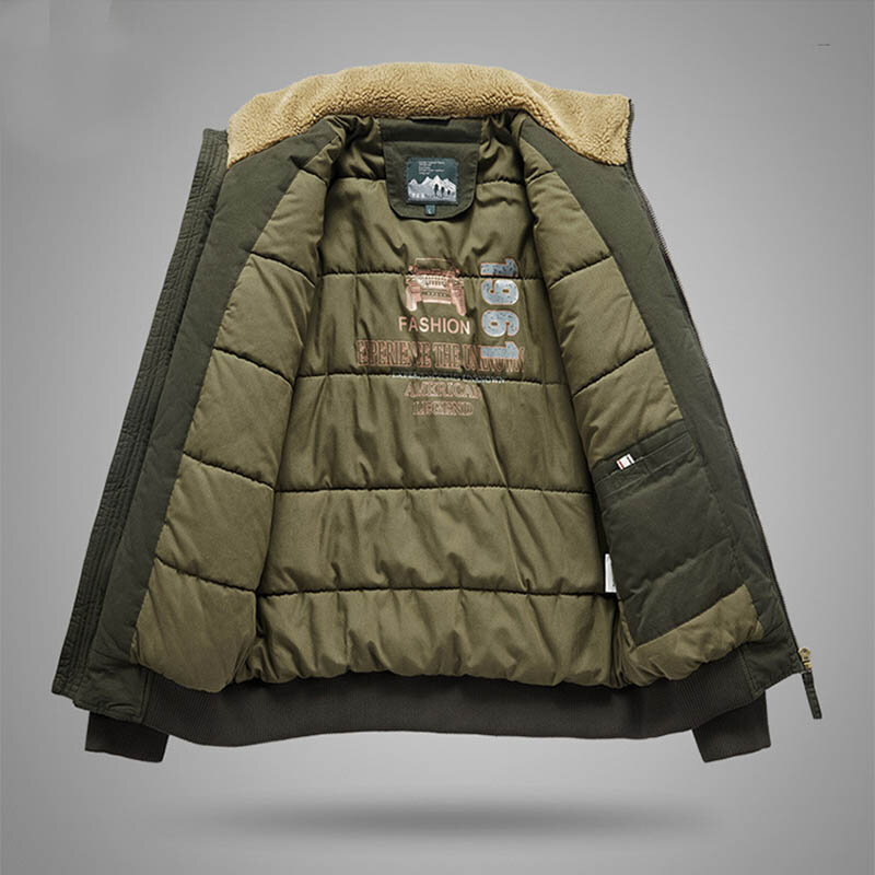 Мужская зимняя летная куртка-бомбер, теплая Тепловая Верхняя одежда, пальто для мужчин, верхняя одежда, размер детской ветрозащитной одежды...