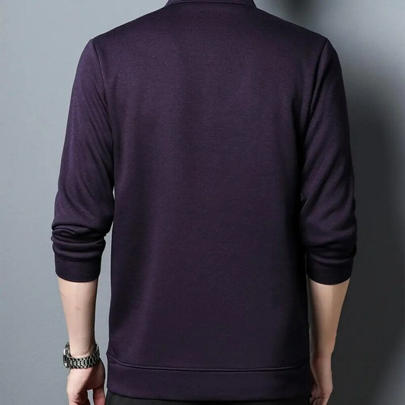 2023 Spring and Autumn New Long-sleeved Top Men's Loose Leisure Fake Two-piece Shirts Collar Top Bottoming Shirt