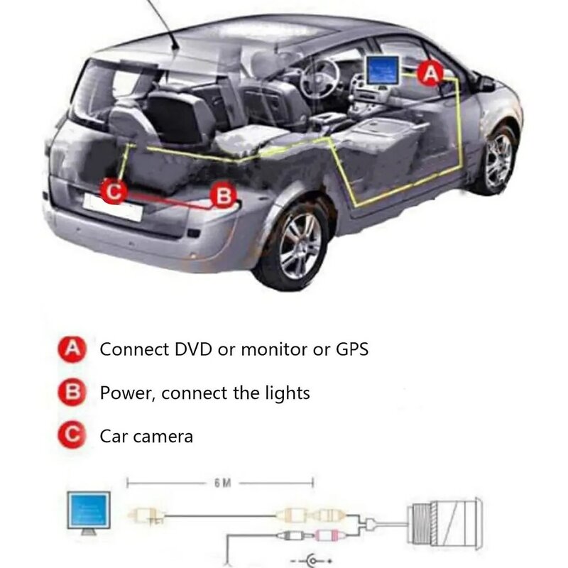 Kamera CCD tampilan belakang tahan air IP67 sudut lebar 170 ° mobil ABS cocok untuk 3 Axela 13 Security 19 keamanan