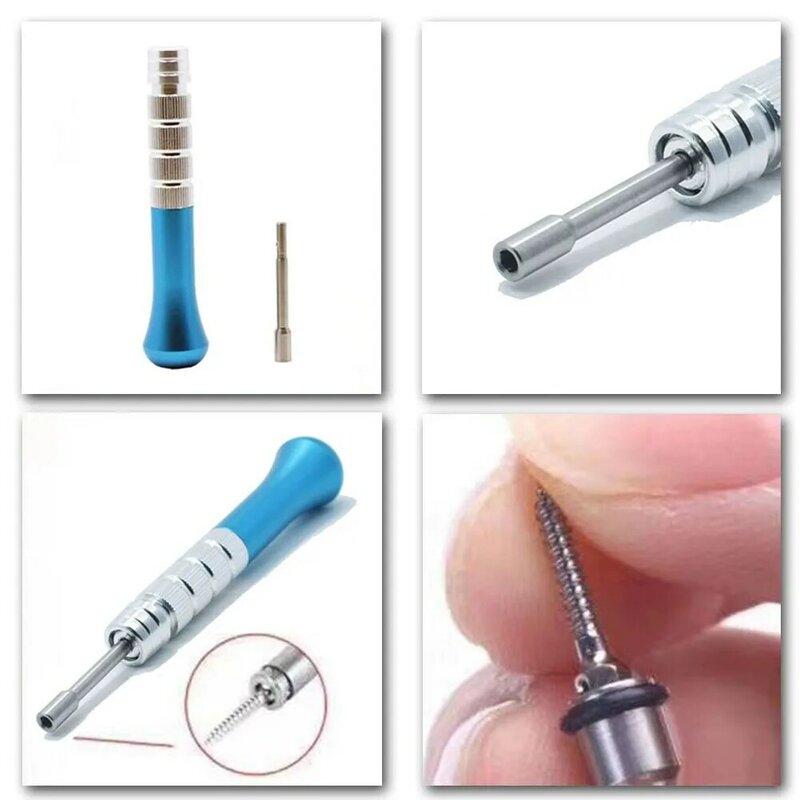 Titânio Auto-perfuração Chave de fenda, Hexagonal Wrench Handle, Laboratório dental, Micro, Mini implantes, ortodôntico, âncora, dentista, 10pcs