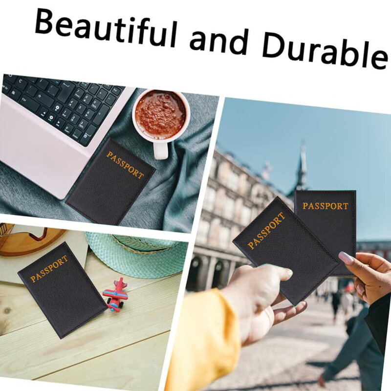 Funda de pasaporte de moda Simple, patrón de letras arcoíris, soporte de pasaporte, billetera de regalo, funda de tarjeta de cuero PU, Unisex, nuevo
