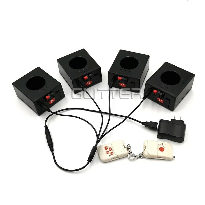 Rechargeable type remote control 4 8 channel stage equipment cold spark fountain system for wedding decoration
