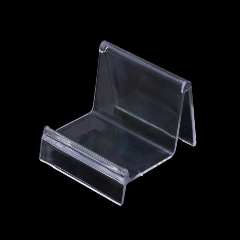 Clear Acrylic Wallet Display Stand Holder Leather Handbag Purse Jewelry Stand