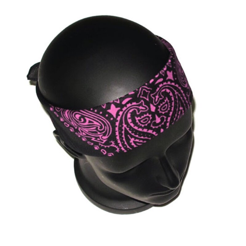 Bandana Paisley Ganda Masker Wajah Sepeda Motor Baru Syal Persegi Hiasan Kepala Saputangan Pembungkus Koboi untuk Pria Wanita