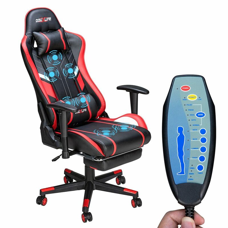 GC-RC03 Gaming Stuhl Massage ergonomische hohe Rückenlehne Design Lendenwirbel säule entspannen neue maßge schneiderte Pu Massage Computer Büros tühle