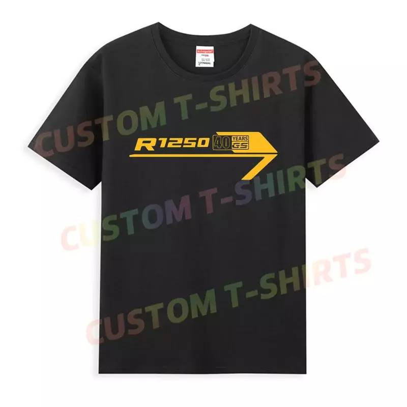 2024 Men T Shirt Casual R1250GS 40 YEARS Classic T-shirt Graphic Oversized Sports Tops Breathable Comfortable Streetwear S-3XL