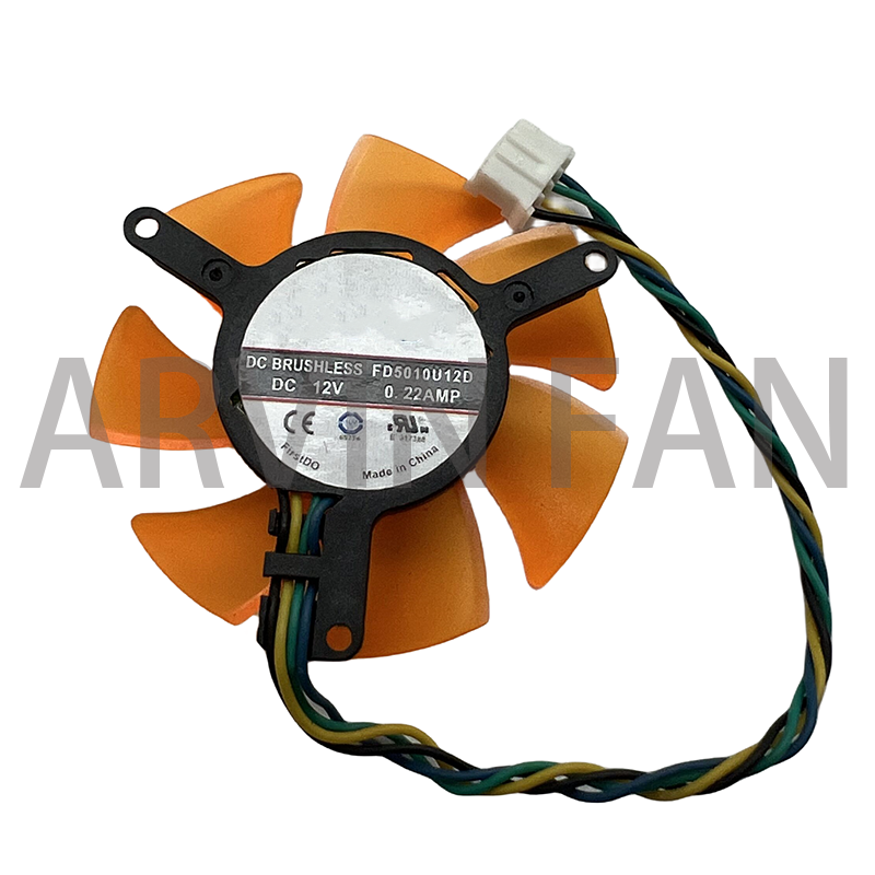 FD5010U12D FD5010U12S PLD05010S12H 47MM 4Pin DC 12V 0.22A VGA Cooler Fan For 9400GT 9500G 8500GT 8600GTVideo Card Cooling