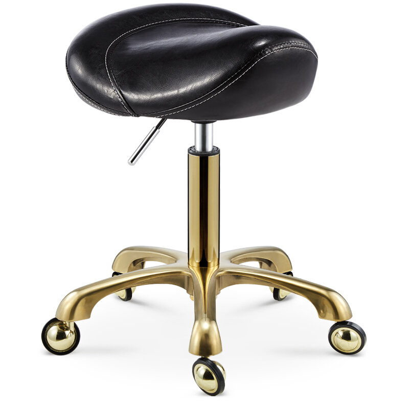 Beauty Salon Barber Shop Chair Furniture Hairdressing Chair Rotary Lifting With Wheels Round Stool Manicure Soft Leather Chairs