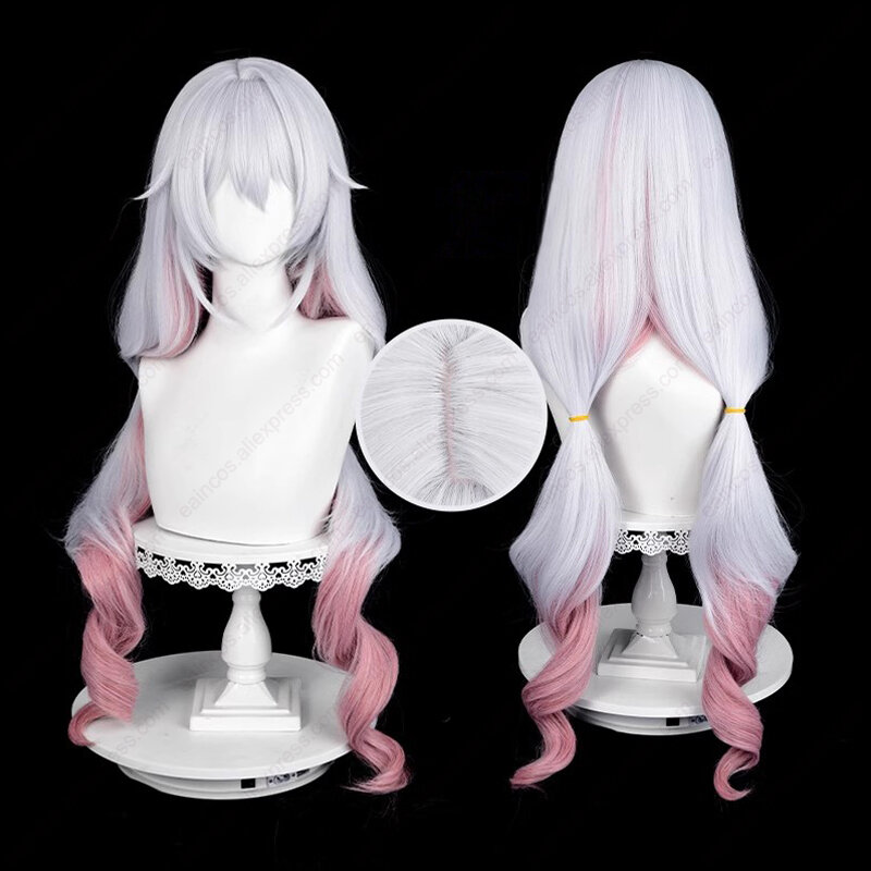 Anime Theresa Apocalypse Cosplay Wig 90cm Long Cruly Gradient Wigs Heat Resistant Synthetic Hair