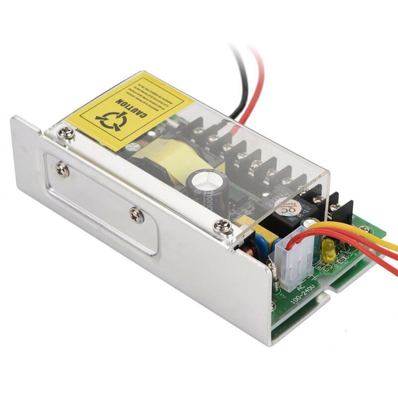 Switch Access Power Supply, Wide 110-240V Input, 12V, 5A Output, 50W Battery Interface, Use for Access Control System