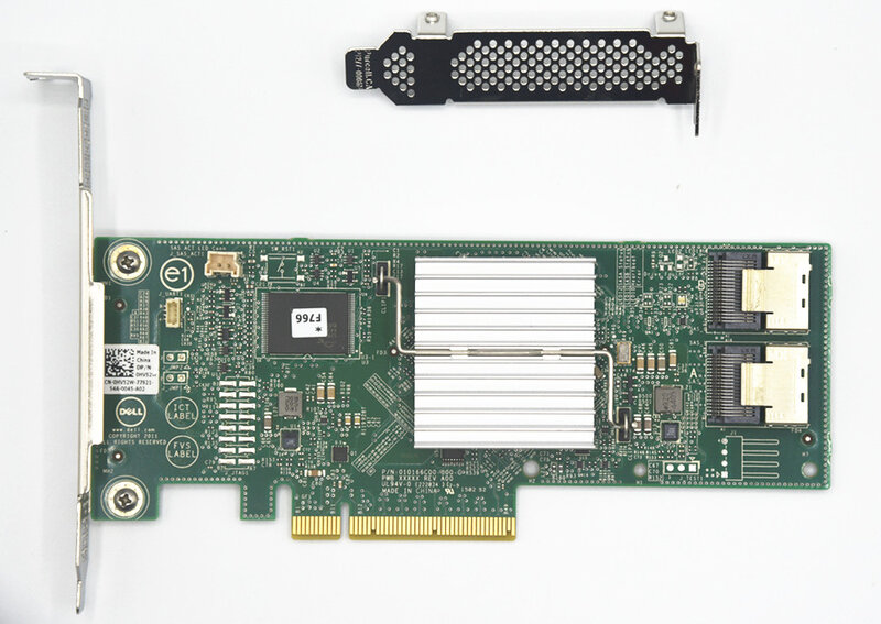 DELL H310 tryb IT RAID karta kontrolera PCI E 6gbps SAS HBA FW:P20 LSI 9211-8i ZFS FreeNAS odłączenie karty ekspandera + 2 * SFF8087