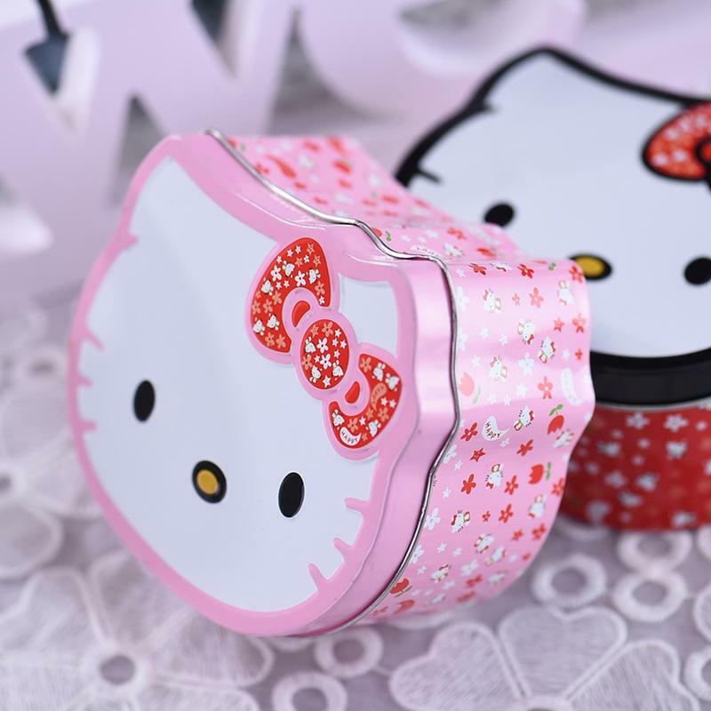 Cajas de hojalata creativas de Hello Kittys para Pascua, Cajas de Regalo vacías de dibujos animados de Anime Kt, dulces de Pascua, galletas, Chocolate