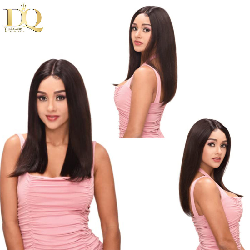 Use Go-Glueless Lace Front peruca de cabelo humano para mulheres, perucas curtas retas Bob, peruca frontal de renda 13x4, 8-18 Polegada, peruca real