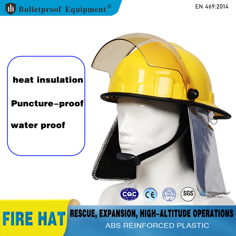 ABS Fire più nuovo Design CE casco di sicurezza in stile coreano per vigili del fuoco pompiere con maschera di protezione per il salvataggio di emergenza