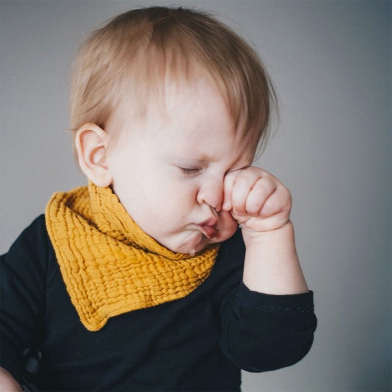 5 teile/satz Dual-Use-Baby Lätzchen Taschentuch Neugeborenen Speichel Handtuch Dreieck Fütterung Baumwolle Spuckt ücher Kopftuch bunte Bandana