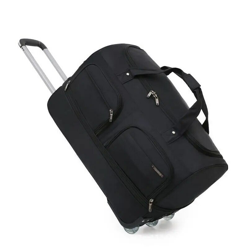 Вместительные Сумки на колесиках, складной чемодан на колесиках из ткани «Оксфорд» для путешествий, чемодан на колесиках