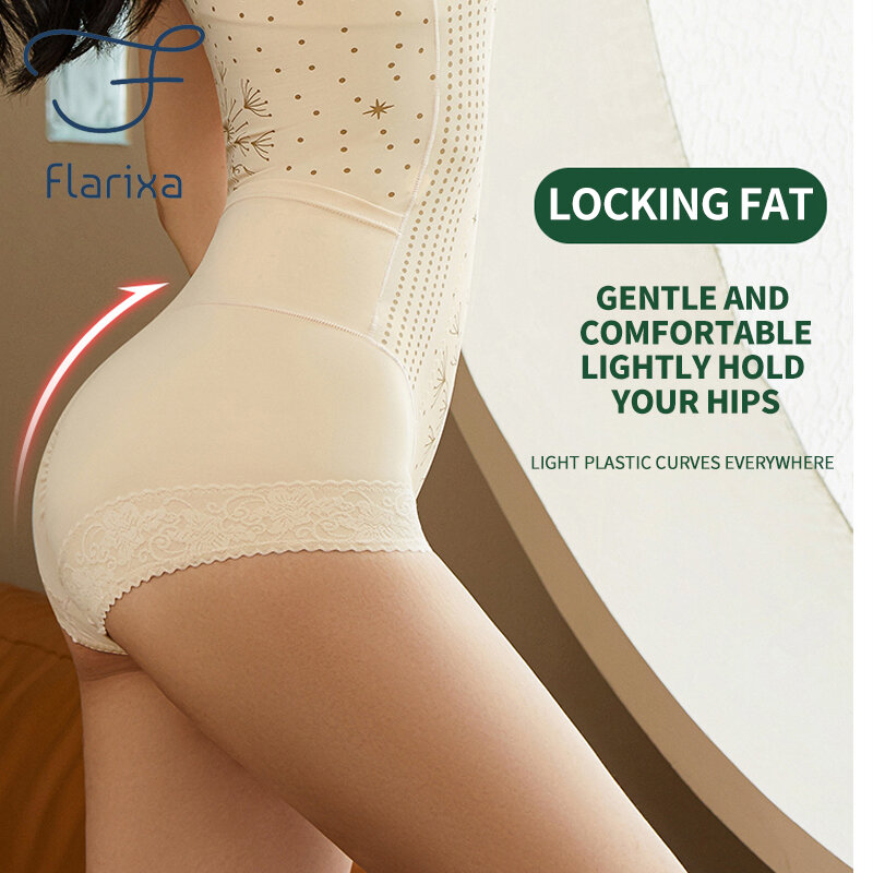 Flarixa مدرب خصر محدد شكل الجسم سلس ملابس داخلية نسائية البطن تحكم ملابس داخلية الظهر خلع ملابس داخلية حجم كبير مشد