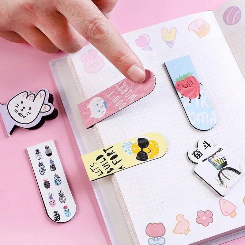 Stationery Supplies School Kids Drop Shipping Read Book Marks Gift Bookmark PVC Reading Book mark Magnetic Book Page Marker