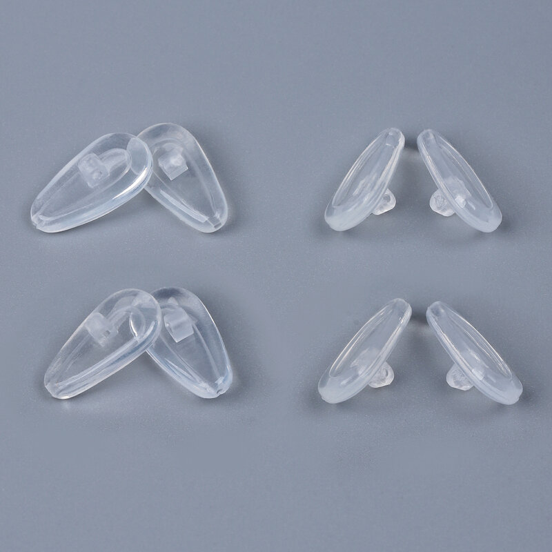 E.o.s almofadas de nariz, de substituição com borracha de silicone, transparente para armação oakley condutor 6 oo4106, múltiplas opções
