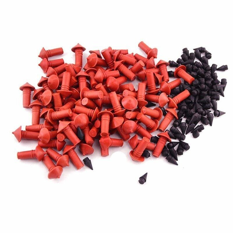 Bouchons de réparation de pneus universels en forme de champignon, rouge noir, nouveau 2020