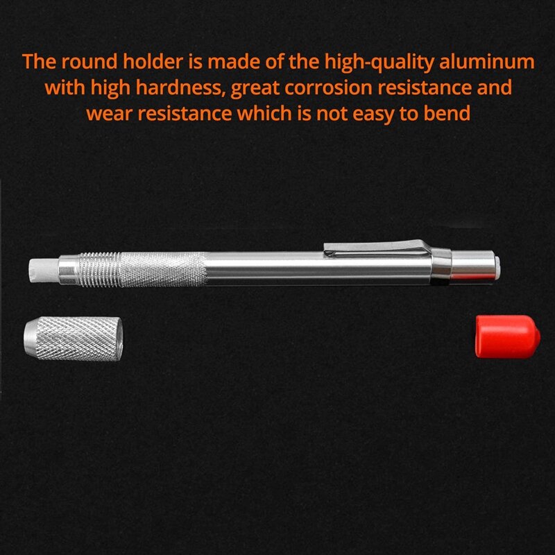 Soapstone Holders With Round Refills Soapstone Pens For Making Marks On Iron, Steel, Aluminum, Soapstone Holder Set