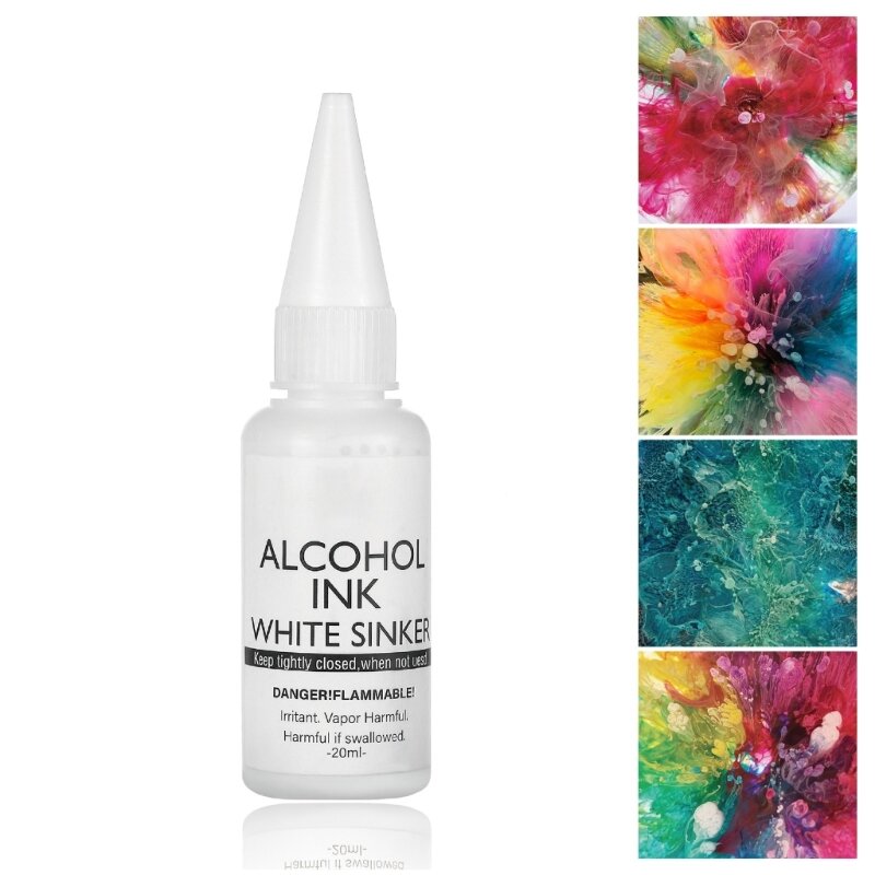 Witte alcoholinktset Op alcohol gebaseerde inkt voor hars Petrischaaltje maken Geconcentreerde alcoholverf Kleurstof voor