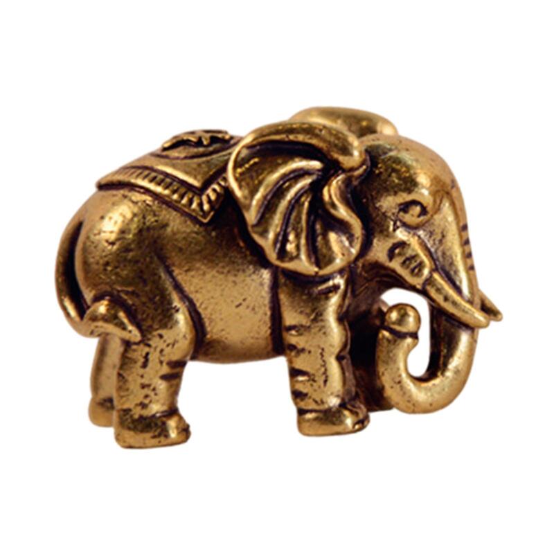 Solid Brass Elephant Office Desktop Decoration Accessories Chinese