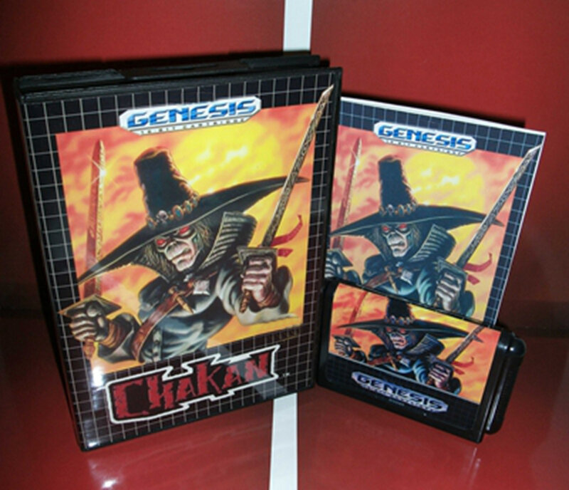 Chakán con caja y cartucho Manual para Sega MD, tarjeta de juego de 16 bits, Megadrive Genesis system