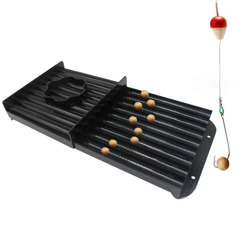 Boilie-Rodillo de cebo de estilo europeo, herramienta de pesca de Material PP negro, tabla rodante, pop-ups