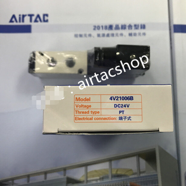 AirTAC-Válvula solenoide, nuevo, 1 piezas, 4V21006B, 4V210-06, DC24V