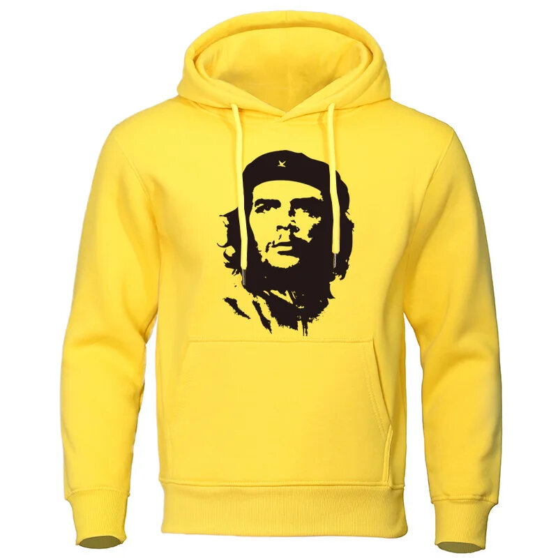 ForeChe-Sweat à capuche Guevara pour hommes et femmes, pull à manches longues simple, grand sweat-shirt rétro, vêtements Harajuku, mode