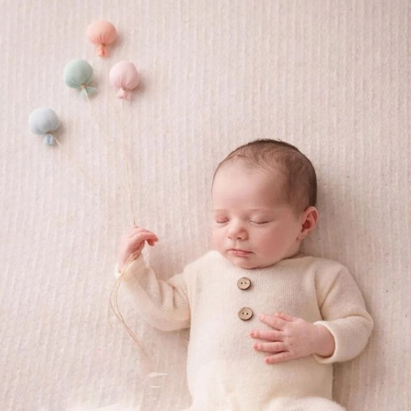 Accesorios fotografía recién nacido globo DIY foto telón fondo accesorios para posar regalo ducha