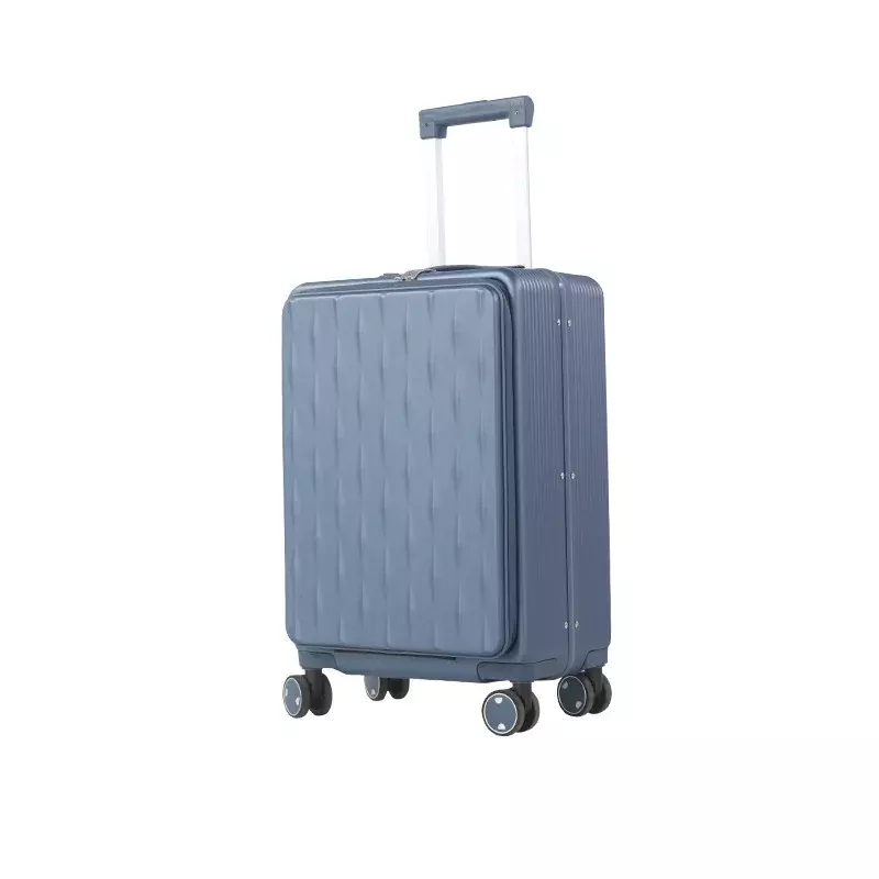Valise à roulettes multifonctionnelle avec couvercle ouvert, valise d'embarquement, affaires, 20 po, 012
