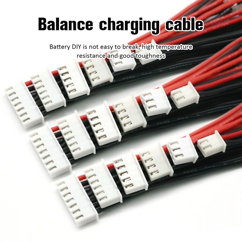 Cable de cargador de batería Lipo, conector IMAX B6, venta al por mayor, 1S, 2S, 3S, 4S, 6S, 5 unidades por lote