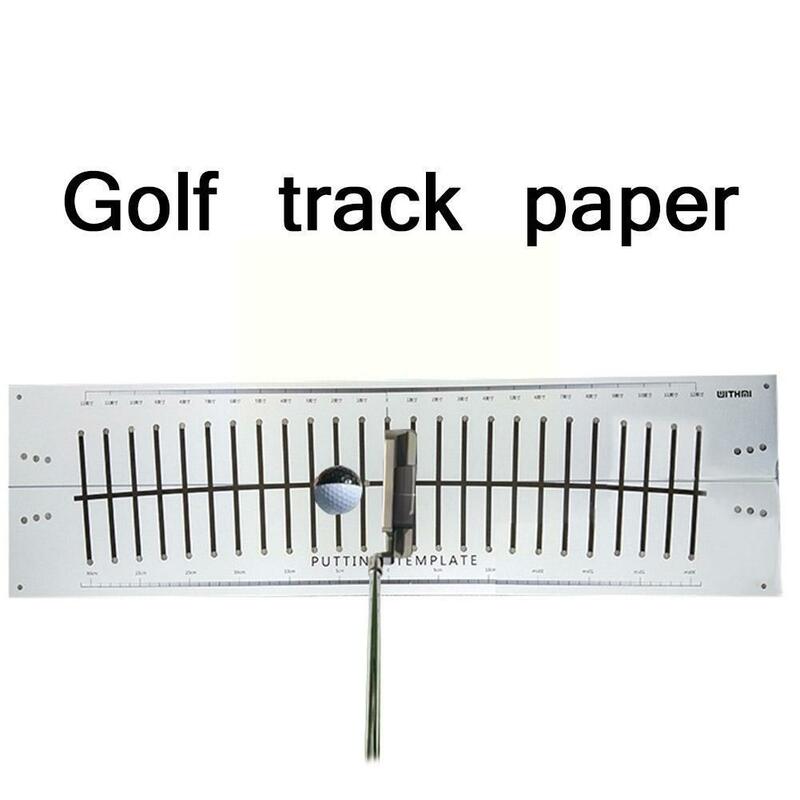 Golf Putter Putting Matte Trainer Indoor Grün Pad Ausrüstung Schlagen Linie Training Aids Golf Kit Decke Putter papier track EIN m2V7